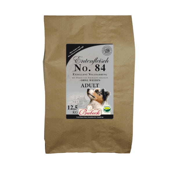 BUBECK Karma no. 84 CLASSIC z kaczką, mąką orkiszową i amarantusową - 12,5 kg.jpg