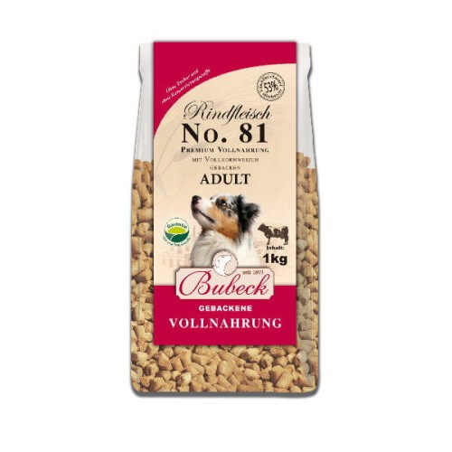 BUBECK Karma no. 81 z wołowiną i pełnoziarnistą pszenicą dla dorosłych psów - 1 kg.jpg