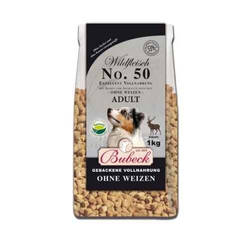 BUBECK Karma no. 50 z dziczyzną, mąką orkiszową i amarantusową dla dorosłych psów - 1 kg.jpg