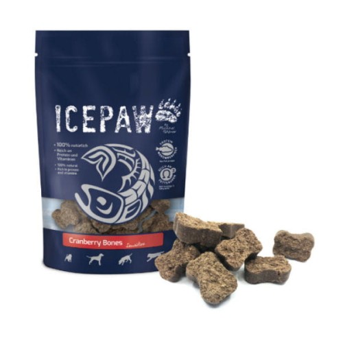 ICEPAW Vet Line Sensitive Cranberry Bones Ciasteczka z żurawiną i kaolinitem dla psów - 200 g.jpg