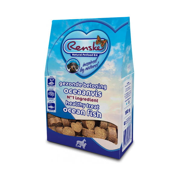 Renske Healthy Treat Ocean Fish Ciasteczka z rybami oceanicznymi dla psów -  150 g.jpg