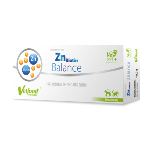 VETFOOD ZnBiotin Balance Preparat z cynkiem i biotyną dla psów - 60 kapsułek i kotów
