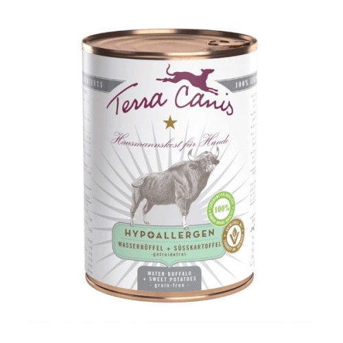 TERRA CANIS HYPOALLERGENIC Karma mokra z mięsa bawołu i słodkimi ziemniakami dla psów.jpg