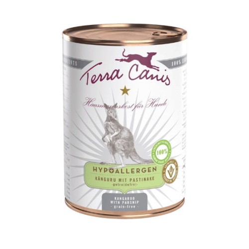 TERRA CANIS HYPOALLERGENIC Karma mokra z kangurem i pasternakiem  dla psów.jpg