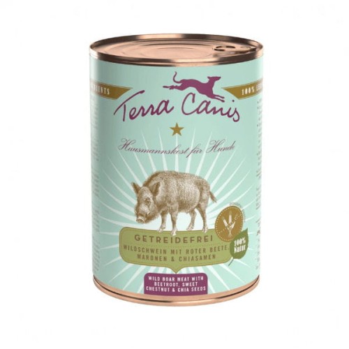 TERRA CANIS Karma mokra bezbożowa z dziczyzną, ziemniakami, jabłkami i żurawiną dla psów - 400 g.jpg