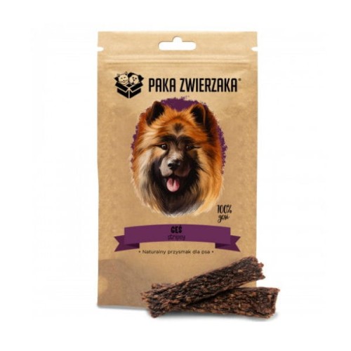 PAKA ZWIERZAKA Stripsy z gęsi dla psów - 80 g.jpg