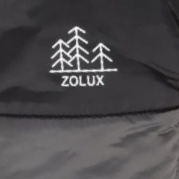 ZOLUX Ubranko puchowe MOUNTAIN kol. szary DETAL.jpg