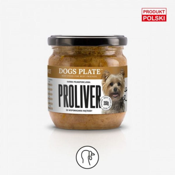 DOGS PLATE PROLIVER Indyk Karma mokra dla psów z chorą wątrobą  - 360 g.jpg