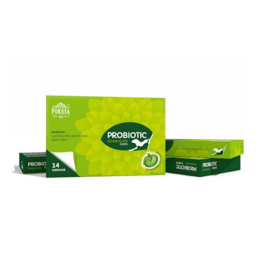 POKUSA GreenLine Probiotic Forte dla psów i kotów - 14 tabletek.jpg