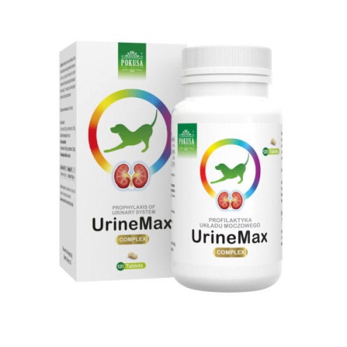 POKUSA GreenLine UrineMax Preparat dla psów i kotów z problemami dróg moczowych - 120 tabletek.jpg