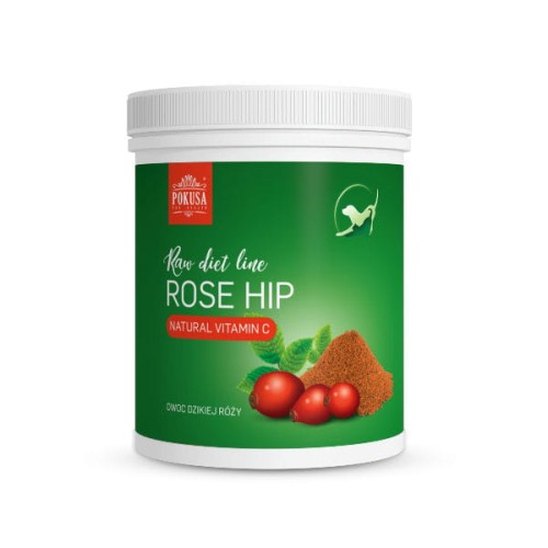 POKUSA Raw Diet Line ROSE HIP - Owoc dzikiej róży dla psów i kotów - 1000 g.jpg