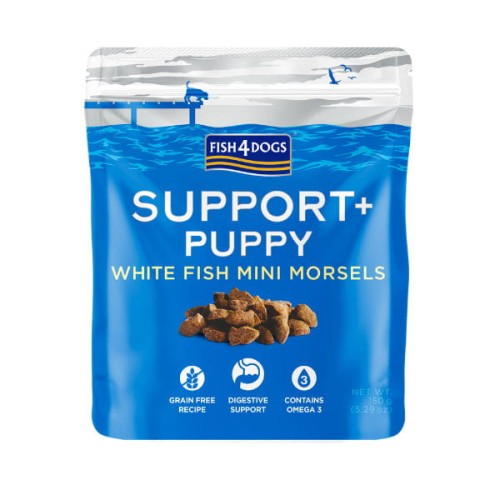 Fish4Dogs PUPPY WHITE FISH MINI MORSELS – Przysmaki funkcyjne na przewód pokarmowy dla szczeniąt - 150 g.jpg