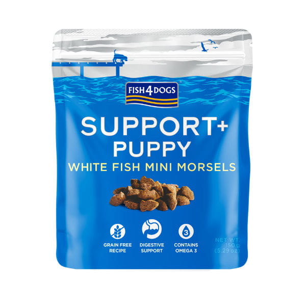 Fish4Dogs PUPPY WHITE FISH MINI MORSELS – Przysmaki funkcyjne na przewód pokarmowy dla szczeniąt - 150 g.jpg