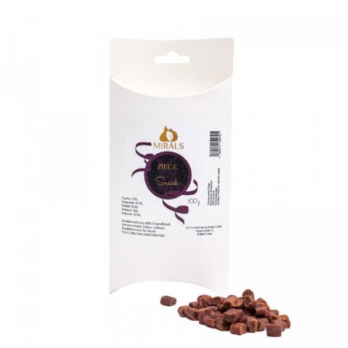 MIRALS Ziege Snack Przysmaki treningowe z mięsa koziego dla psów - 100 g.jpg