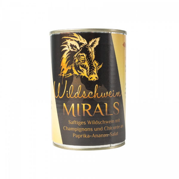 MIRALS Wildschwein Soczysty dzik z pieczarkami i cykorią na sałatce z papryki i ananasa .jpg
