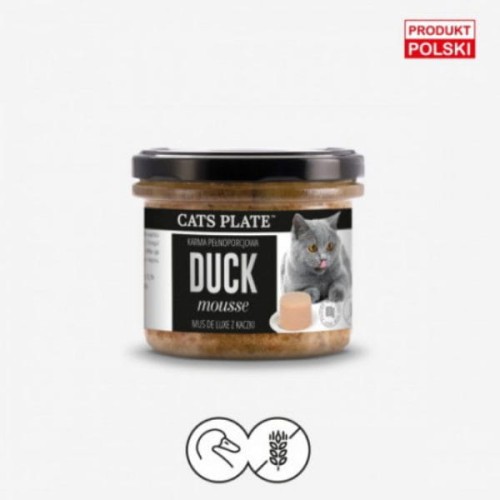 Cats Plate Duck mousse  Mus z kaczki dla kotów.jpg