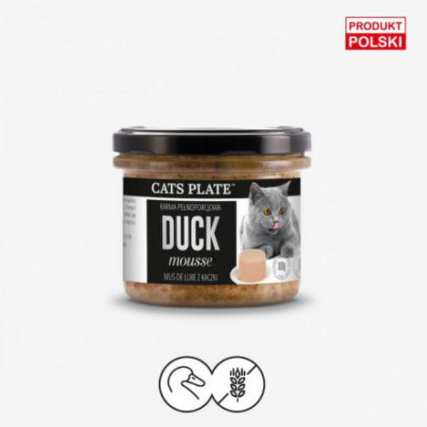Cats Plate Duck mousse  Mus z kaczki dla kotów.jpg