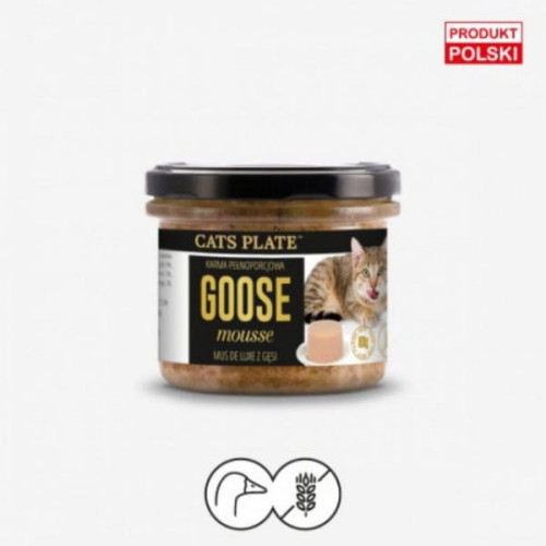 Cats Plate Goose mousse Mus z gęsi dla kotów.jpg