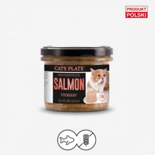 Cats Plate Salmon mousse Mus z łososia dla kotów.jpg