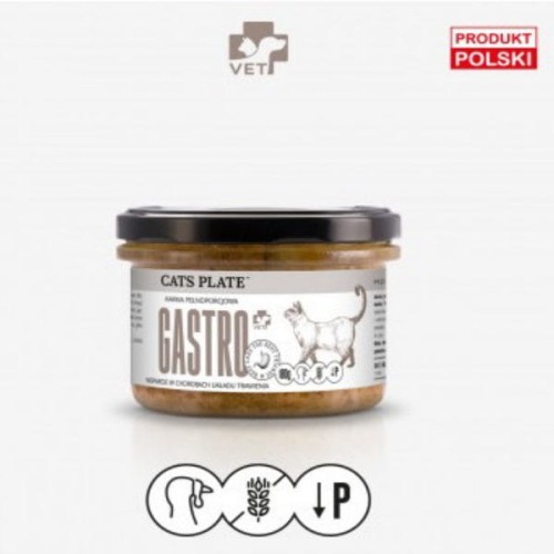 CATS PLATE VET GASTRO Karma specjalistyczna dla kotów z chorobami układu trawiennego.jpg