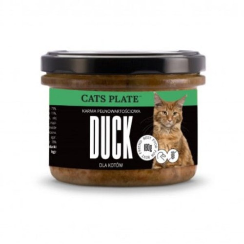 CATS PLATE DUCK Karma pełnowartościowa z kaczką dla kotów.jpg