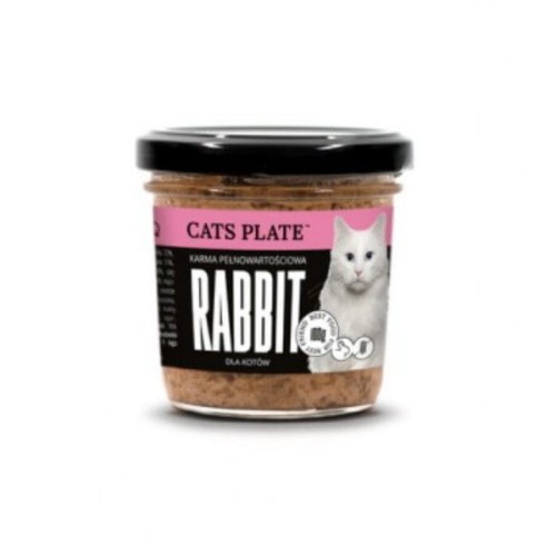 CATS PLATE RABBIT Karma pełnowartościowa z królikiem dla kotów.jpg