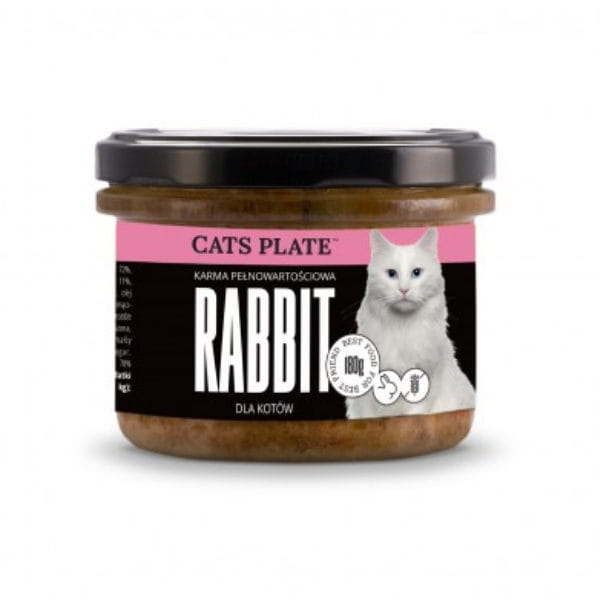 CATS PLATE RABBIT Karma pełnowartościowa z królikiem dla kotów.jpg