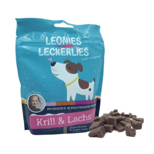 ICEPAW LEONIES Treats Krill Salmon - przysmaki z łososiem i krylem dla psów - 125 g.jpg