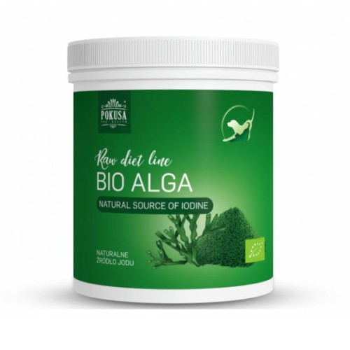 POKUSA Raw Diet BIO-ALGA Multiwitamina naturalnego pochodzenia dla psów i kotów - w pudełku.jpg