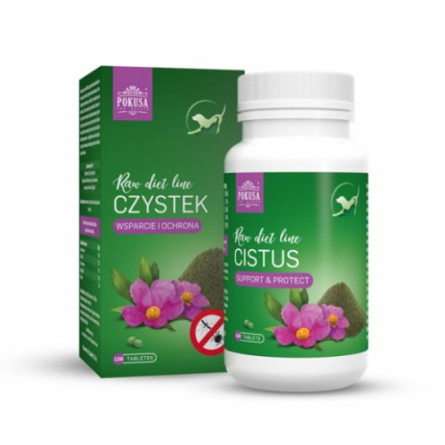 POKUSA Raw Diet CISTUS Czystek dla psów i kotów - 120 tabletek .jpg