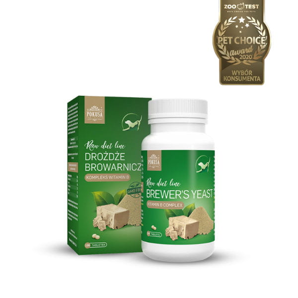 POKUSA Raw Diet Brewer's Yeast Drożdże dla psów i kotów - .jpg