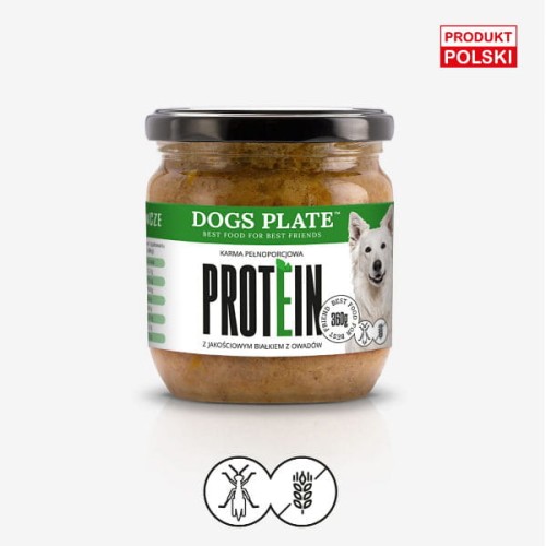 DOGS PLATE PROTEIN Karma z larw czarnej muchy dla psów - 360g .jpg