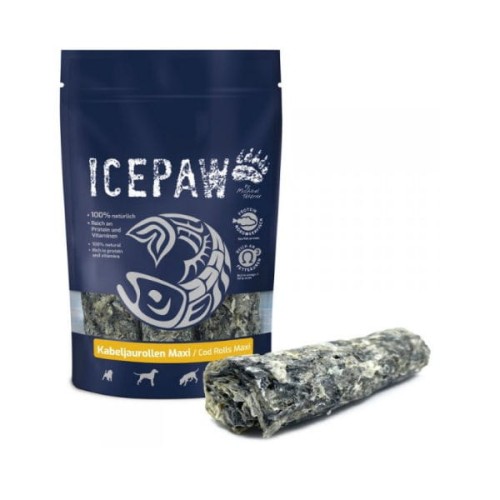 ICEPAW Kabeljaurollen Maxi - roladki z dorsza do żucia dla psów - 180 g .jpg