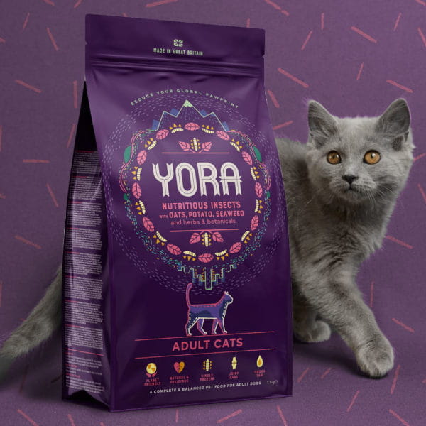 YORA CAT ADULT Karma ekologiczna z insektów dla kotów - 3.jpg