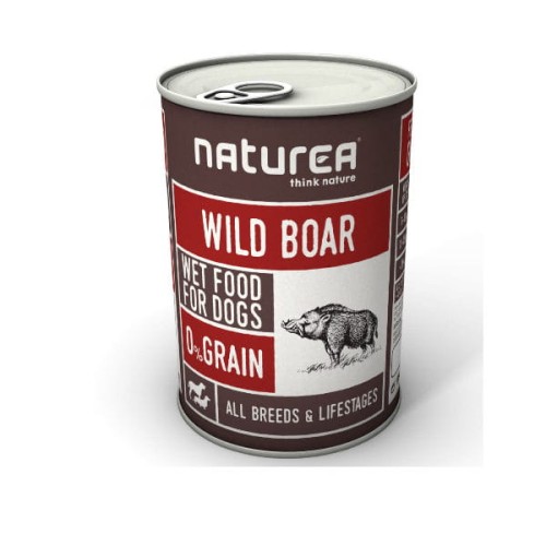 NATUREA FRESH WILD BOAR Karma mokra bezzbożowa z dzika dla szczeniąt i psów -  400 g x 4 szt..jpg
