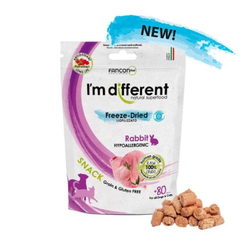 I'M DIFFERENT Liofilizowana przekąska z królika dla psów i kotów.jpg