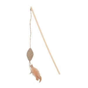 ZOLUX Zabawka ETHI'CAT Wędka piłka z tektury i piórka dla kotów