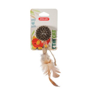 ZOLUX Zabawka ETHI'CAT Dysk z tektury i piórka dla kota