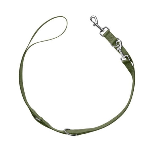 HUNTER LONDON smycz przepinana dla psa - kolor oliwkowy.jpg