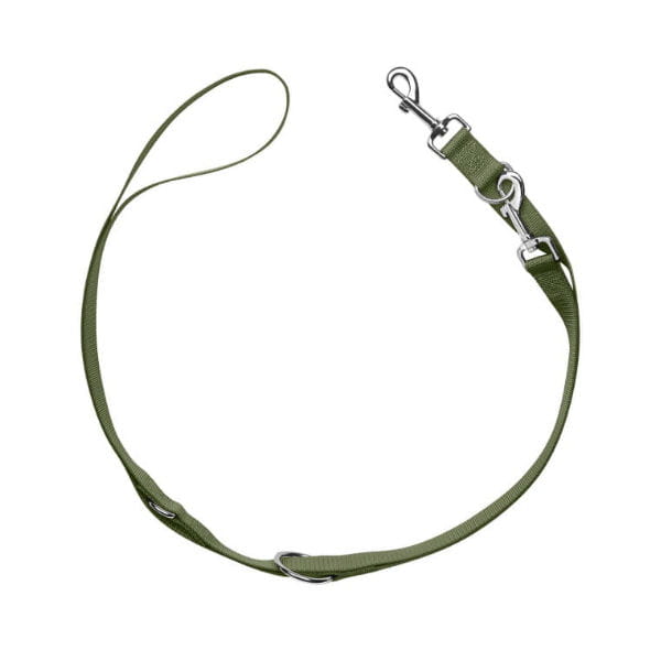 HUNTER LONDON smycz przepinana dla psa - kolor oliwkowy.jpg