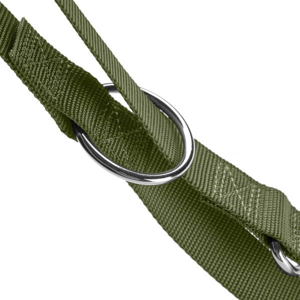 HUNTER LONDON smycz przepinana dla psa - kolor oliwkowy - detal.jpg