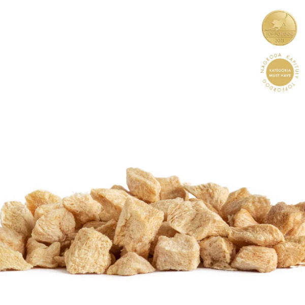 Przysmaki dla psa Ayla - Liofilizowany filet z piersi kurczaka - przykład.jpg