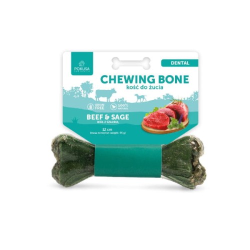 POKUSA  PREMIUM SELECTION Chewing Bone DENTAL BEEF &amp; SAGE Kość do żucia - wołowina z szałwią - 12 cm.jpg