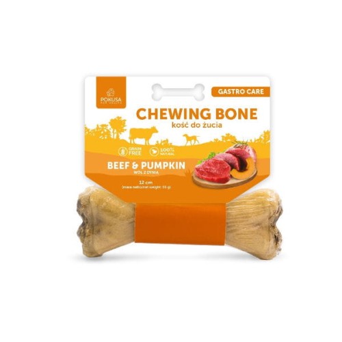 POKUSA PREMIUM SELECTION Chewing Bone GASTRO CARE BEEF &amp; PUMPKIN Kość do żucia - wołowina z dynią - 12 cm.jpg