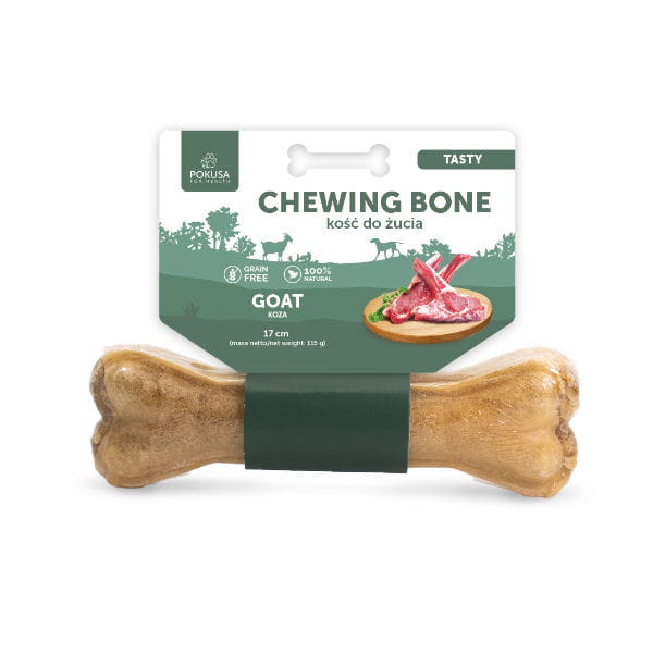 POKUSA  PREMIUM SELECTION Chewing Bone TASTY GOAT Kość do żucia - kozina -17 cm.jpg