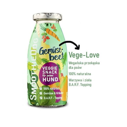SmoothieDog VEGE-LOVE Wegańska płynna przekąska dla psa - 240 ml.jpg