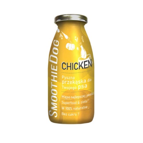SmoothieDog CHICKEN Płynna przekąska z kurczaka dla psa - 250 ml.jpg
