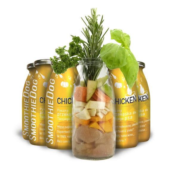 SmoothieDog CHICKEN Płynna przekąska z kurczaka dla psa - 250 ml - zawartość.jpg