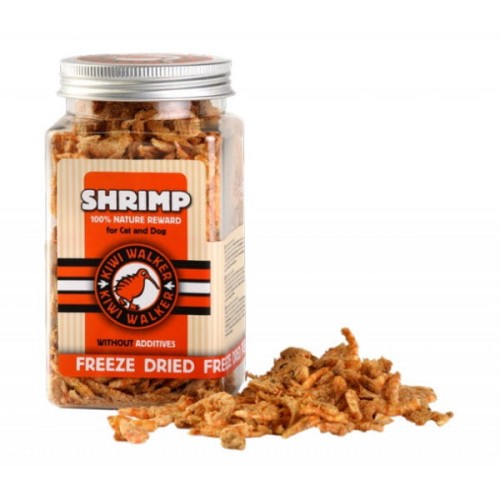 KIWI WALKER SHRIMP Krewetki - liofilizowane przysmaki - 50 g - detale.jpg