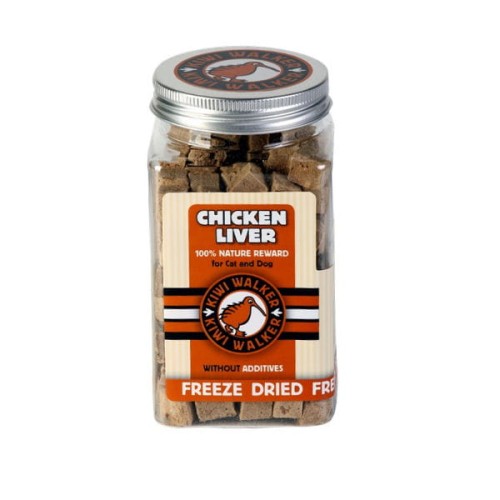 KIWI WALKER CHICKEN LIVER Wątróbka drobiowa - liofilizowane przysmaki dla psów i kotów -  115 g.jpg